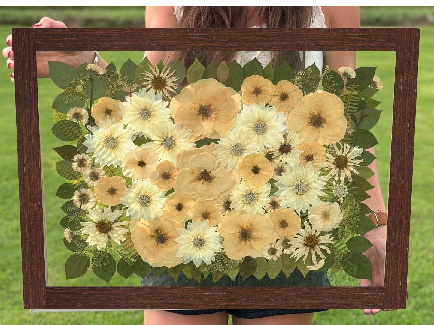 Custom Pressed Wedding Bouquet