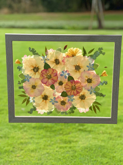 Custom Pressed Wedding Bouquet