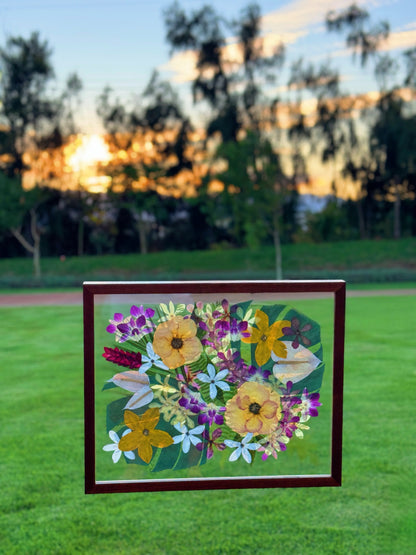 Custom Pressed Wedding Bouquet