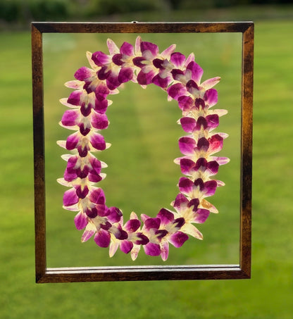 8x10 Classic Purple Orchid Lei
