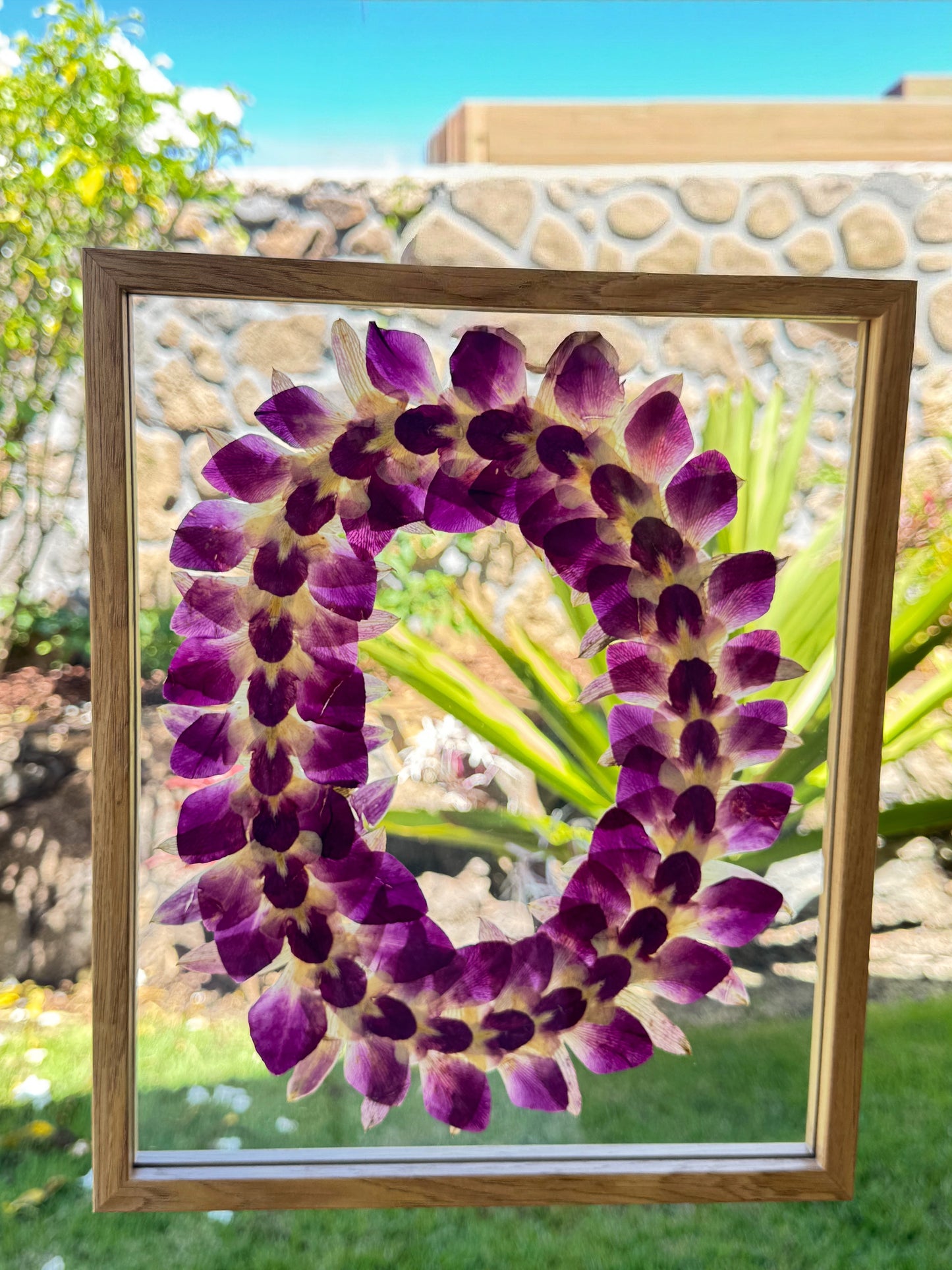 Classic Purple Orchid Lei
