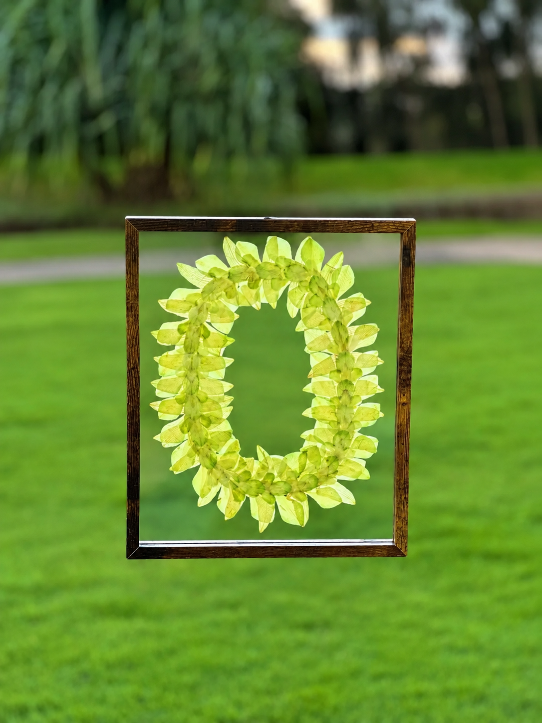 Lime Green Orchid Lei