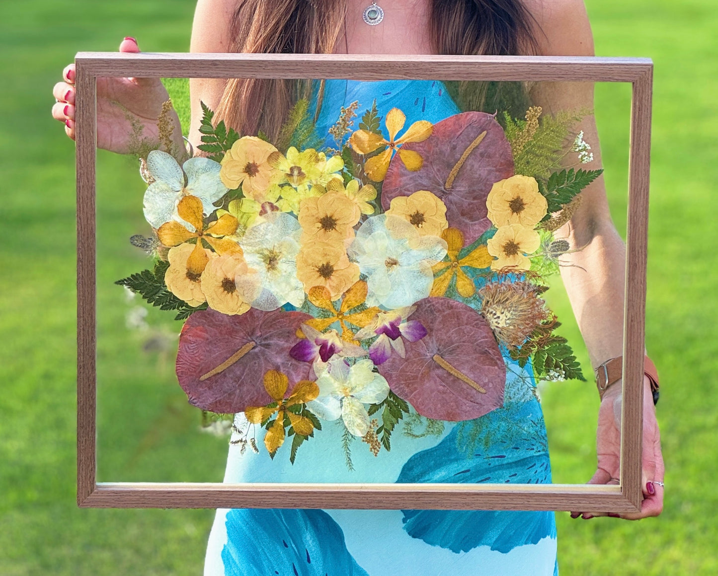 Custom Pressed Wedding Bouquet