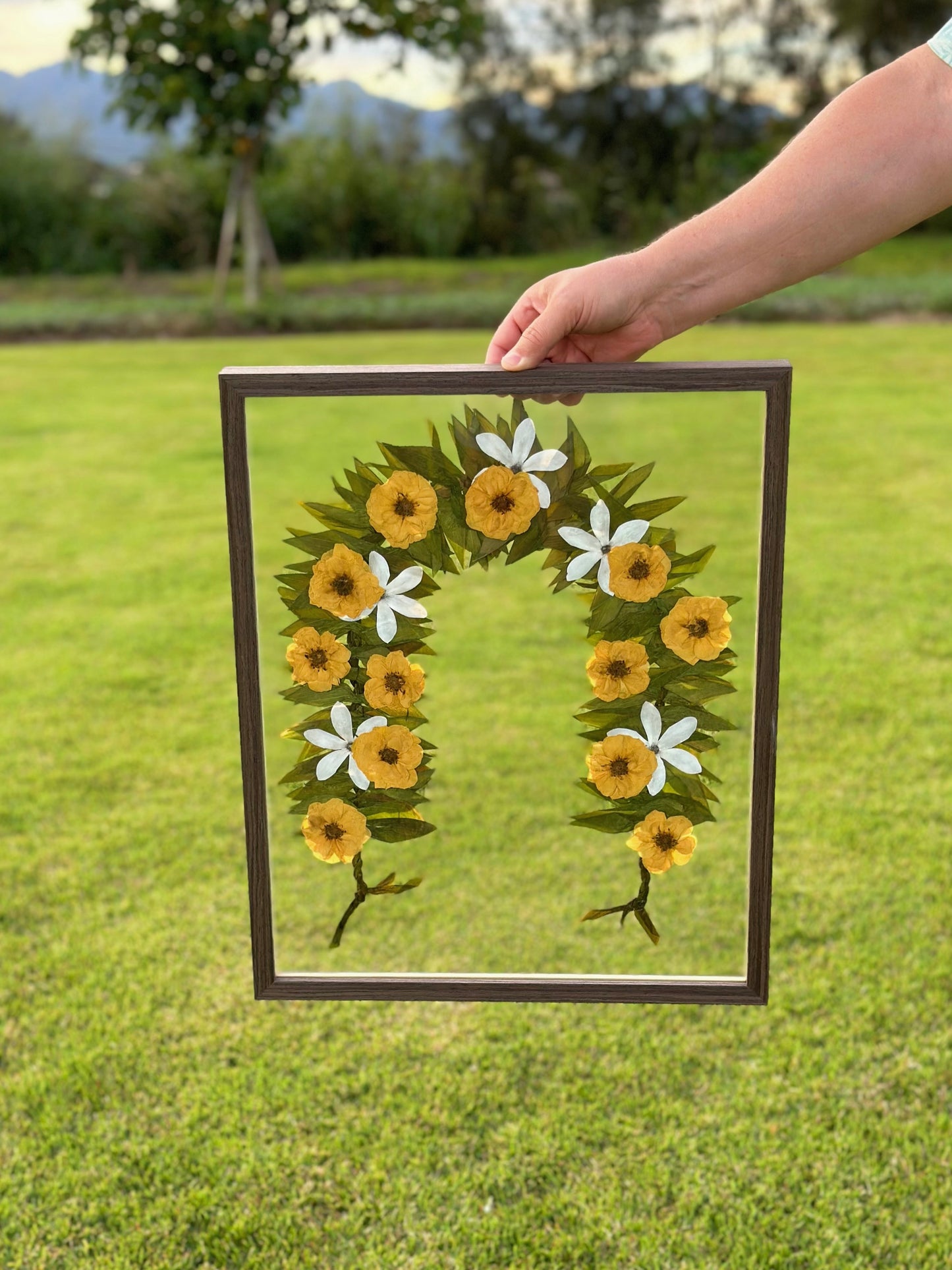 Custom Pressed Wedding Bouquet
