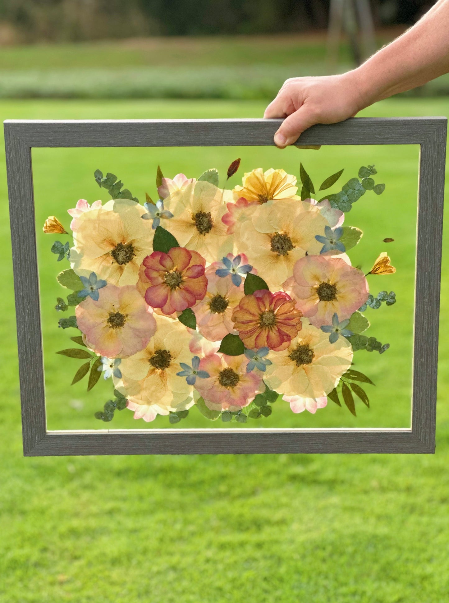 Custom Pressed Wedding Bouquet