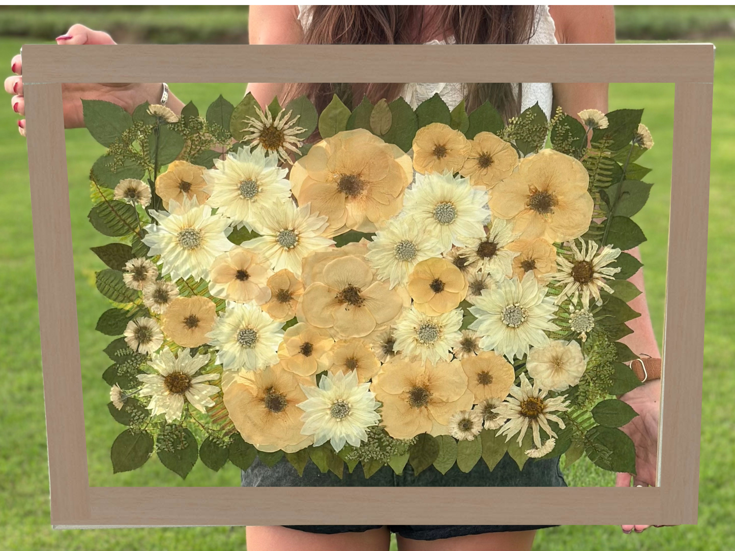 Custom Pressed Wedding Bouquet
