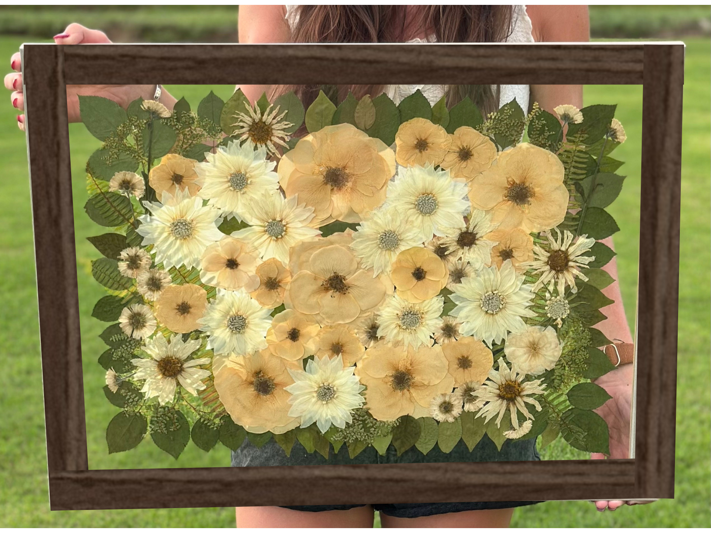 Custom Pressed Wedding Bouquet