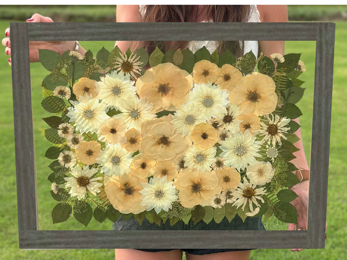 Custom Pressed Wedding Bouquet