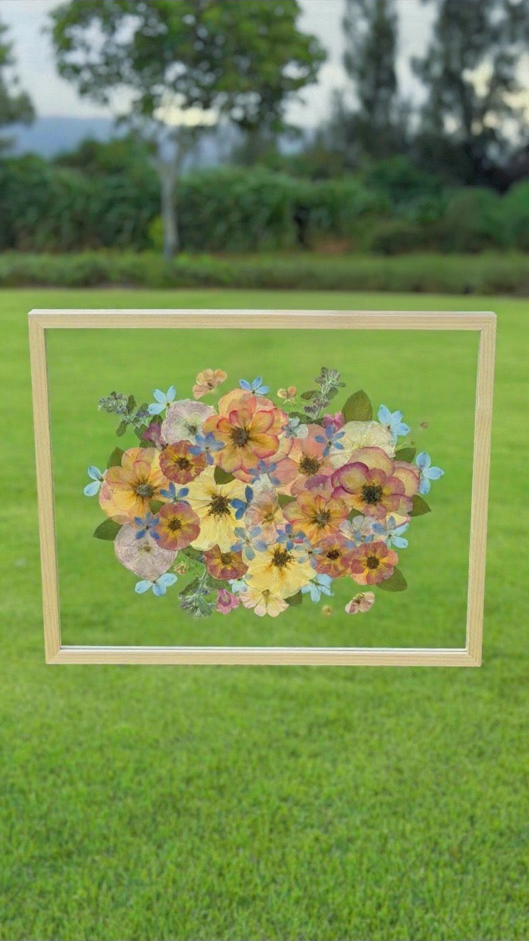 Custom Pressed Wedding Bouquet